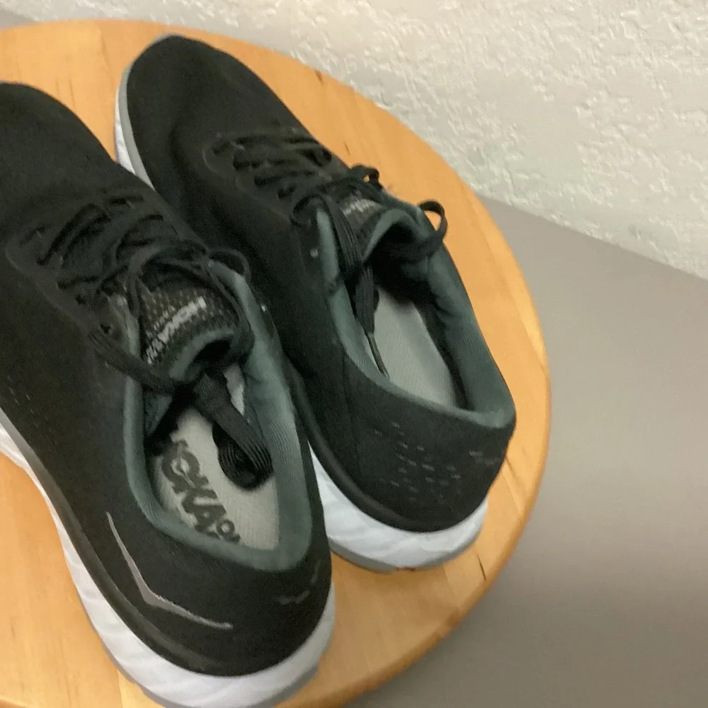 Hoka One One Cavu 2 Women's Black White Lightweight Running Shoes Size 9 PROFLY‎